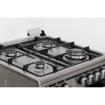 Terim 60X60 Cooker, 4 Gas Burners, Stainless Steel, Tergc66St, 1 Year Warranty