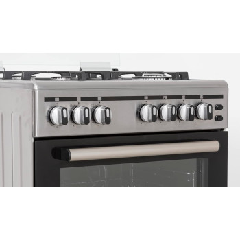 Terim 60X60 Cooker, 4 Gas Burners, Stainless Steel, Tergc66St, 1 Year Warranty