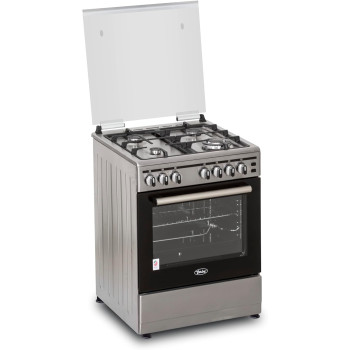 Terim 60X60 Cooker, 4 Gas Burners, Stainless Steel, Tergc66St, 1 Year Warranty
