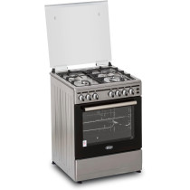 Terim 60X60 Cooker, 4 Gas Burners, Stainless Steel, Tergc66St, 1 Year Warranty