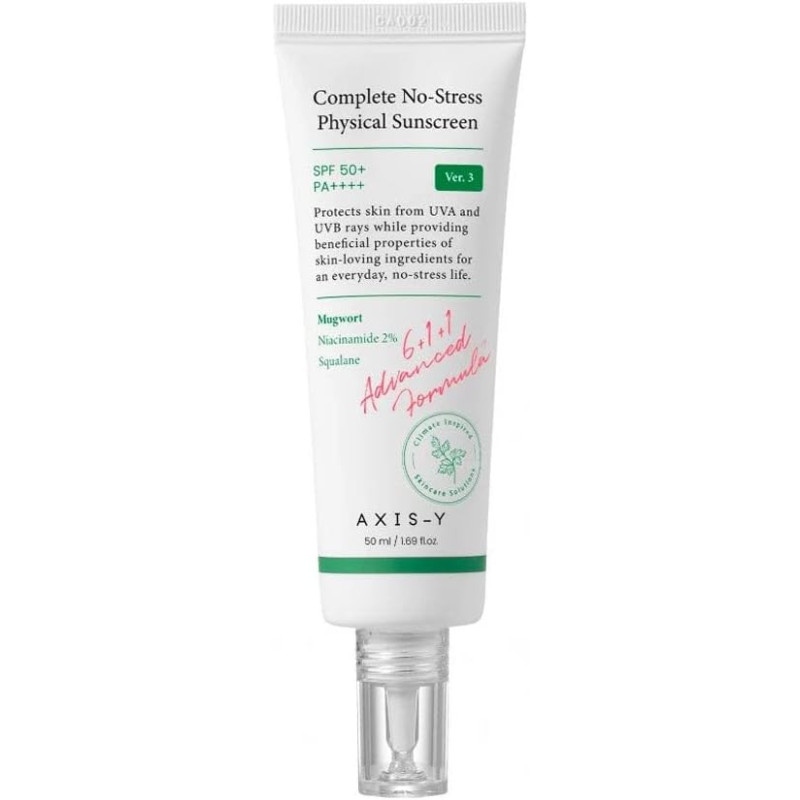 AXIS-Y Complete No Stress Physical Sunscreen SPF50+ PA+++ 50ml