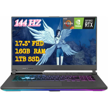 Asus Rog Strix G17 G713 Gaming Laptop 17.3Inch FHD Ryzen 7 4800H 16GB RAM, 1TB SSD Nvidia GeForce RTX 3060 Wifi6 Backlit Keyboard Win10, Gray