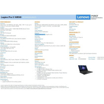 Lenovo 2023 Latest Lenovo Legion Pro 5 Gaming Laptop 16 Inch WQXGA 165Hz Display Core I9-13900Hx 24 Cores 16GB 1TB SSD Nvidia RTX 4060 Graphics 8GB RGB Backlit Eng Key Win 11, Dark Grey