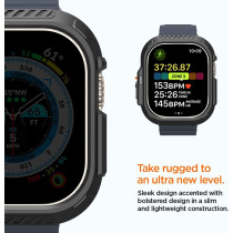 Spigen Lock Fit Designed For Apple Watch Ultra 2/Apple Watch Ultra Case With Secure Locking System Apple Watch Ultra 49Mm Case, Black