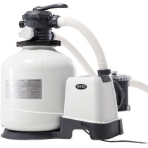 Intex Silica Sand Filter Pump, 3200 Gph, 50 Watts, Grey