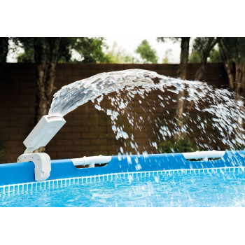 Intex Multi Color Led Pool Fountain For Above Ground Pools, Fits Metal Frame And Ultra Frame Pools