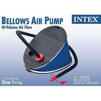 Intex Giant Bellows Foot Pump Air Pump 30 Cm With 3 Attachments