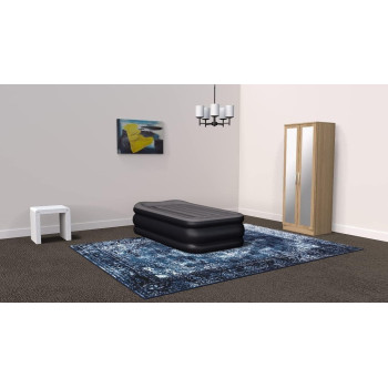 Intex Dura-Beam Plus Pillow Rest Airbed, Inflatable Twin Air Mattress With Built-In, High-Powered Internal Electric Pump, 203 X 152 X 42 Centimeters