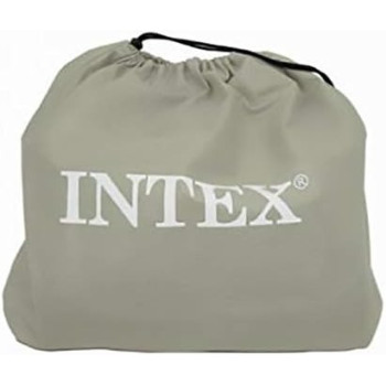 Intex Single Size Fiber Tech Deluxe Pillow Rest Airbed With Built In Electric Pump, 64132