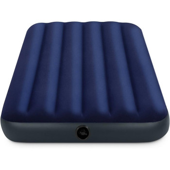 Intex Plastic Classic Downy Airbed, Twin, Royal Blue