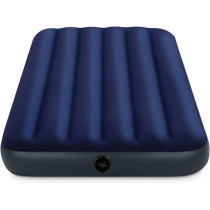 Intex Plastic Classic Downy Airbed, Twin, Royal Blue