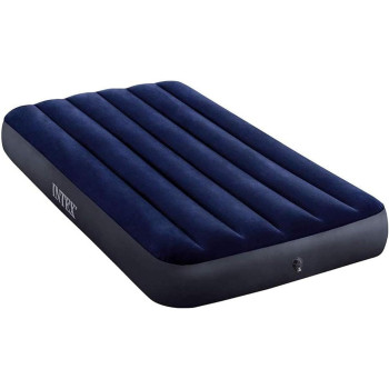 Intex Inflatable Mattress Twin Classic, Blue, 64757, ‎136 Kg