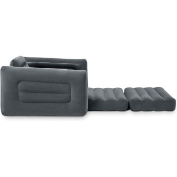 Intex Armchair Bed Pull Out Chair, Grey, 66551Np, ‎117X224X66 Cm