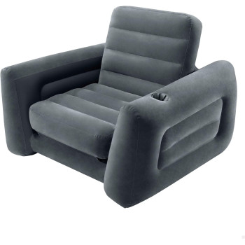 Intex Armchair Bed Pull Out Chair, Grey, 66551Np, ‎117X224X66 Cm