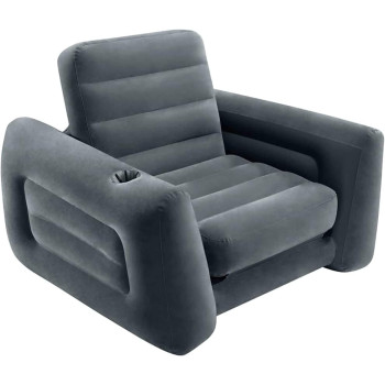 Intex Solid Back Pull Out Chair, Grey, 4.88 Kilograms