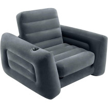Intex Solid Back Pull Out Chair, Grey, 4.88 Kilograms