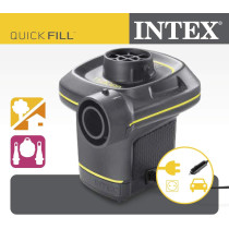 Intex 230 Volt Quick-Fill Ac/Dc Electric Pump, Black