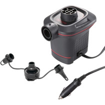 Intex, 66636, 12 Volt Quick Fill Dc Electric Pump Just Plug Into Car 12V Socket, Black/Red