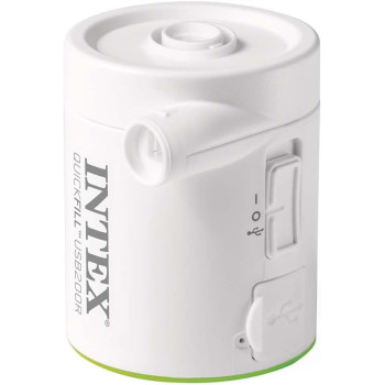 Intex Quickfill, USB200R, Air Pump, 8 Cm X 7 Cm X 8 Cm, Multi-Color