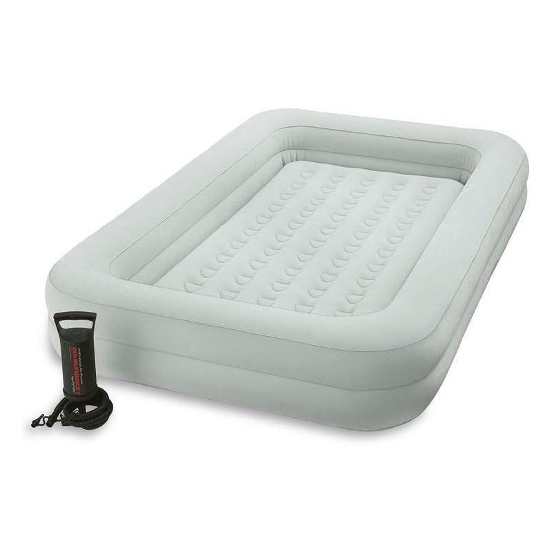 Intex, 66810NP, Floque And Airbed Air Bed Inflator Travel, Cream