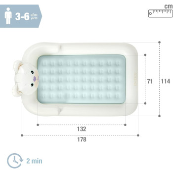 Intex Plastic Bear Kids Travel Bed With Hand Pump, ‎3.96 KG
