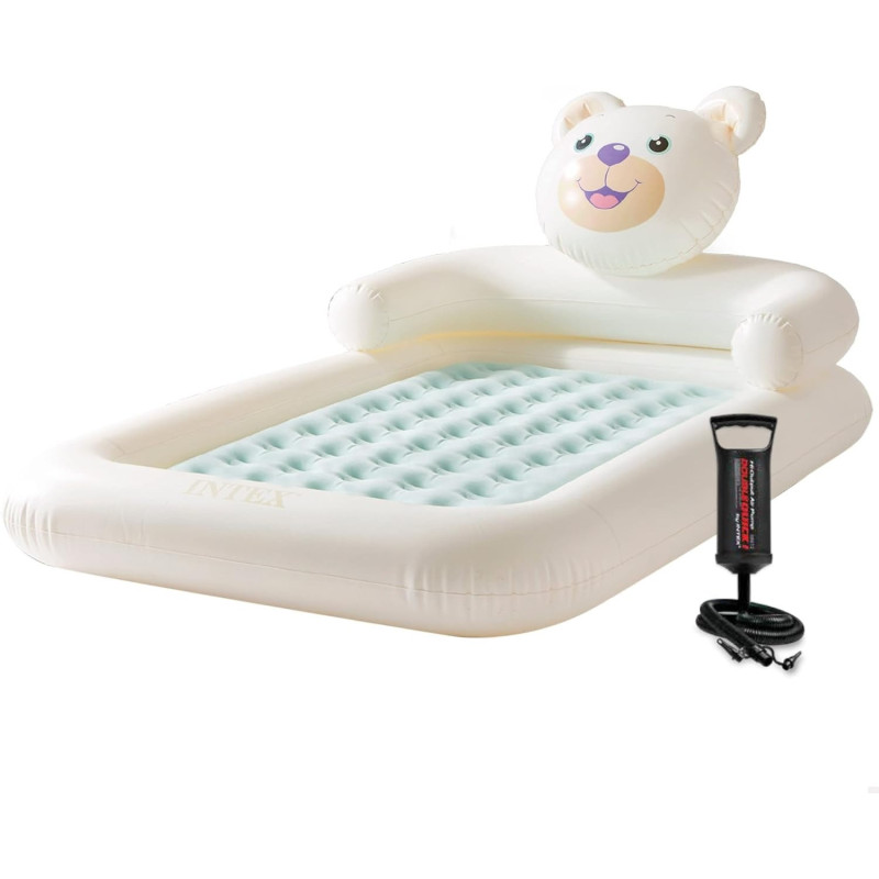 Intex Plastic Bear Kids Travel Bed With Hand Pump, 3.96 KG