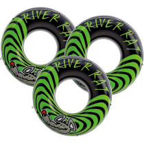 Intex River Rat Swim Tube, 48 Diameter, For Ages 9, Black/Green, Pack 3