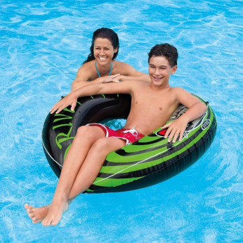 Intex River Rat Swim Tube, 48 Diameter, For Ages 9, Green/Black, Pack 4