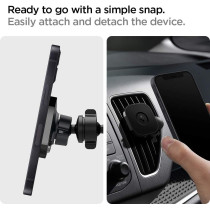 Spigen Onetap (Magfit) Designed For Magsafe Air Vent Car Mount With Detachable Swing Arm For Optimal Airflow Compatible With iPhone 15 Pro Max, 15 Pro, 15 Plus, 15, 14, 13 And 12 Series