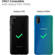 Spigen Rugged Armor Designed For Samsung Galaxy M30S Case (2019) / Designed For Galaxy M21 Case (2020), Matte Black