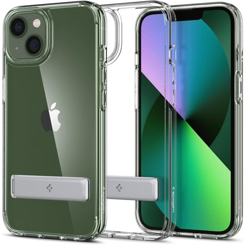 Spigen Ultra Hybrid S (Anti-Yellowing Technology) Designed For iPhone 13 Case (2021), Crystal Clear