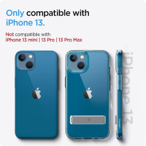 Spigen Ultra Hybrid S (Anti-Yellowing Technology) Designed For iPhone 13 Case (2021), Crystal Clear