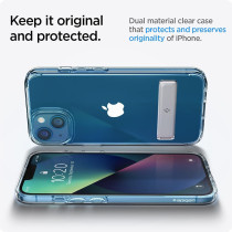 Spigen Ultra Hybrid S (Anti-Yellowing Technology) Designed For iPhone 13 Case (2021), Crystal Clear