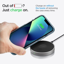 Spigen Ultra Hybrid S (Anti-Yellowing Technology) Designed For iPhone 13 Case (2021), Crystal Clear
