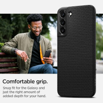 Spigen Liquid Air Armor Designed For Galaxy S22 Case (2022), Matte Black