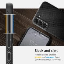Spigen Liquid Air Armor Designed For Galaxy S22 Case (2022), Matte Black