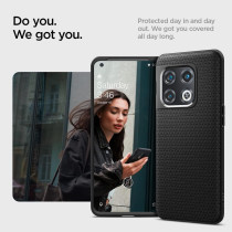 Spigen Liquid Air Armor Designed For Oneplus 10 Pro 5G Case (2022), Matte Black