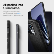 Spigen Liquid Air Armor Designed For Oneplus 10 Pro 5G Case (2022), Matte Black