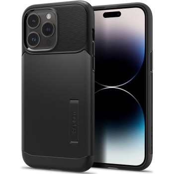 Spigen Slim Armor Designed For iPhone 14 Pro Max Case (2022), Black