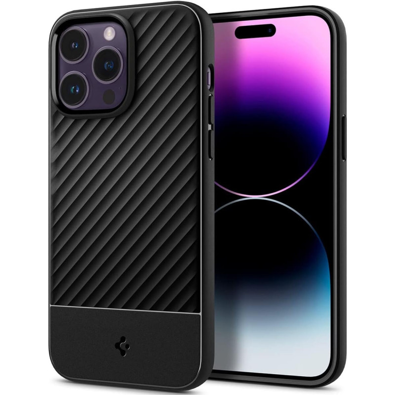 Spigen Core Armor Designed For iPhone 14 Pro Case (2022), Matte Black