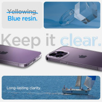Spigen Liquid Crystal (Anti-Yellowing Technology) Designed For iPhone 14 Pro Max Case (2022), Crystal Clear