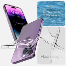 Spigen Liquid Crystal (Anti-Yellowing Technology) Designed For iPhone 14 Pro Max Case (2022), Crystal Clear