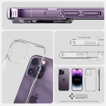Spigen Liquid Crystal (Anti-Yellowing Technology) Designed For iPhone 14 Pro Max Case (2022), Crystal Clear