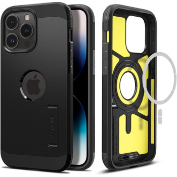 Spigen Tough Armor (Magfit) Compatible With Magsafe Designed For iPhone 14 Pro Max Case (2022), Black
