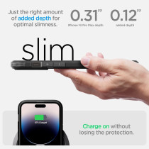 Spigen Tough Armor (Magfit) Compatible With Magsafe Designed For iPhone 14 Pro Max Case (2022), Black