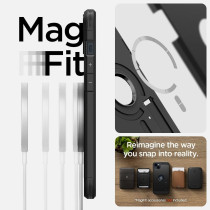 Spigen Tough Armor (Magfit) Compatible With Magsafe Designed For iPhone 14 Case (2022), Black