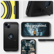 Spigen Tough Armor (Magfit) Compatible With Magsafe Designed For iPhone 14 Case (2022), Black