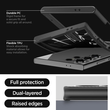 Spigen Neo Hybrid Designed For Galaxy S24 Ultra Case (2024), Black