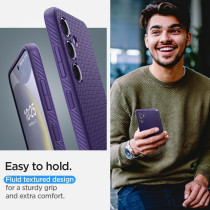 Spigen Liquid Air Designed For Galaxy S24 Case (2024), Military-Grade Protection, Deep Purple