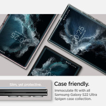 Spigen Neoflex Screen Protector Designed For Galaxy S22 Ultra (2022), Case Friendly - 2 Pack